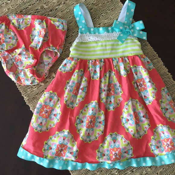 Bonnie Baby Other - 2-Piece Summer Dress & Bloomers